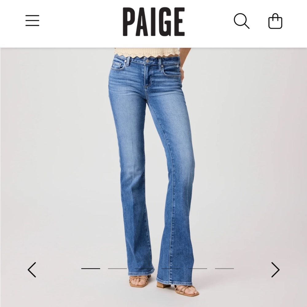 Vintage Paige Lauren Canyon boot cut women’s jeans 28 excellent preowned